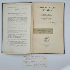 Ustilaginales of India (1952 1st Ed) Signed by Mundkur & Thirumalachar – Rare Mycology Archival Lot