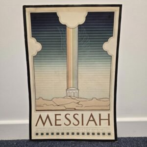Original 1978 David Lance Goines Poster ‘Messiah’ – Pacific Film Archive Vintage Wall Art